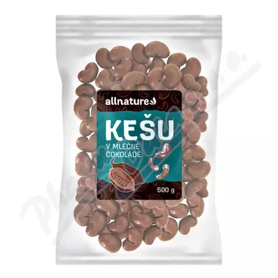 Allnature Kešu v mléčné čokoládě 500g