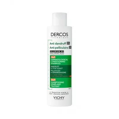 VICHY DERCOS Šampon a kondicionér lupy 2v1 200ml