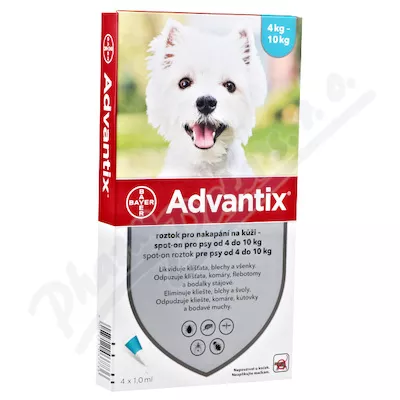 Advantix pro psy 4-10kg spot-on 1x1ml - Veterinární přípravky a potřeby pro vaše mazlíčky.