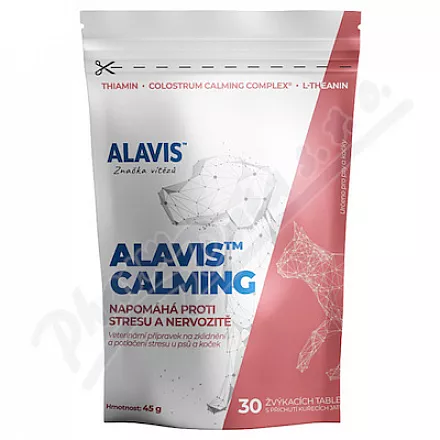 ALAVIS Calming 45g (ok. 30 tbl.) a.u.v. - Veterinární přípravky a potřeby pro vaše mazlíčky.