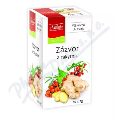 Apotheke Zázvor a rakytník - s přebalem 20x2g