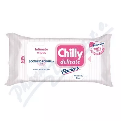 Chilly ubrousky Delicate 12ks - intimní hygiena, ubrousky,intimní vlhčené ubrousky,ubrousky na intimní hygienu,