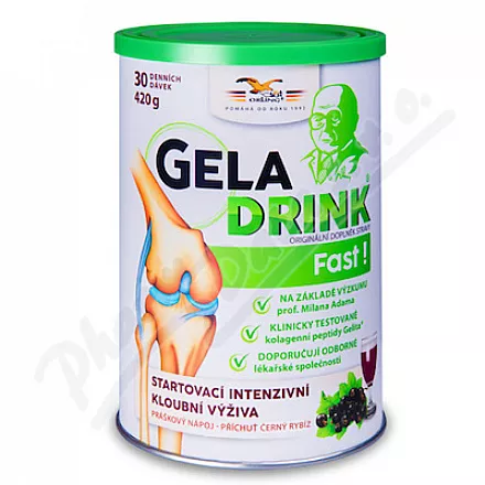 Geladrink Fast! práškový nápoj černý rybíz 420g