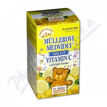 Misie Müller z witaminą C i aromatem cytrynowym tbl.45