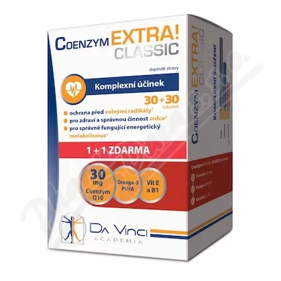 Koenzym EXTRA! Classic30mg DaVinci tob.30+30 GRATIS