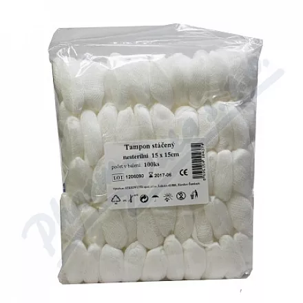 Tampon z gazy 15x15 100szt Steriwund