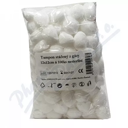 Tampon z gazy 12x12/100szt Steriwund