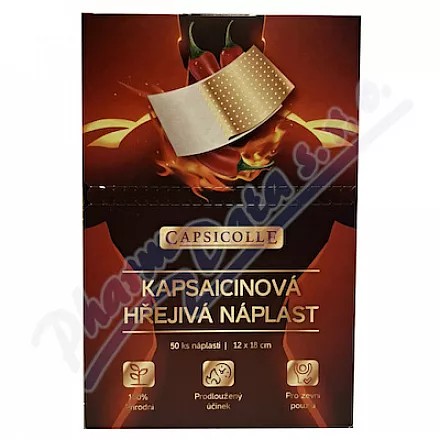 Kapsaicinová hřejivá náplast 12x18cm 50ks prod.box