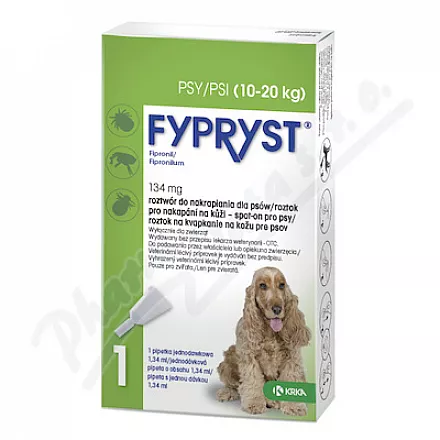Fypryst 134mg spot-on pro psy 1x1.34ml - Veterinární přípravky a potřeby pro vaše mazlíčky.