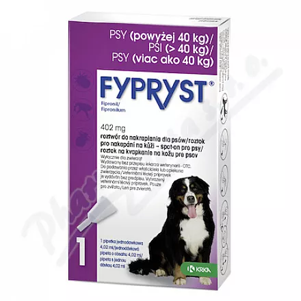 Fypryst Dogs 1x4,02ml spot-on dla psów - Veterinární přípravky a potřeby pro vaše mazlíčky.