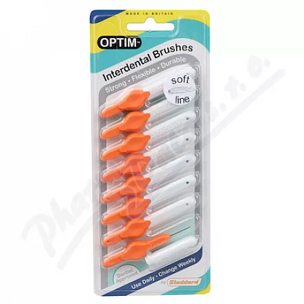 Stoddard OPTIM szczoteczka międzyzębowa pomarańczowa 0,8mm 8szt