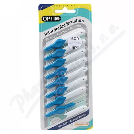 Stoddard mezizubní kartáček modrý 0.45mm 8ks ID203
