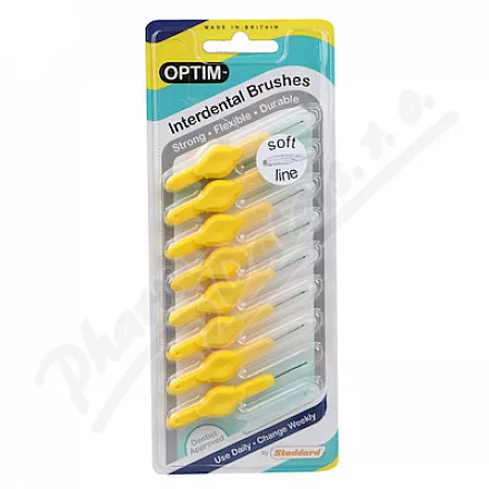 Stoddard OPTIM szczoteczka międzyzębowa żółta 1,2mm 8szt