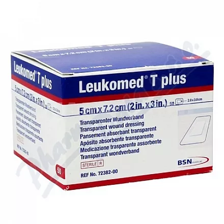 Leukomed T Plus film.patch z podkładką 5x7,2cm 5szt.
