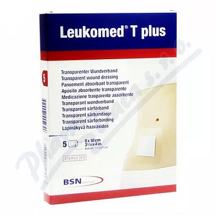 Leukomed T Plus film.náplast s polšt.8x10cm 5ks