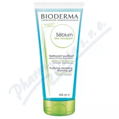 BIODERMA Sébium Gel moussant tuba 200ml - odličování,odličování obličeje,čištění obličeje,čistění pleti,