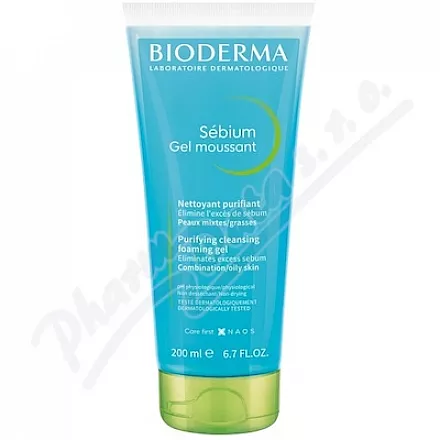 BIODERMA Sébium Gel moussant v tubě 200ml - odličování,odličování obličeje,čištění obličeje,čistění pleti,