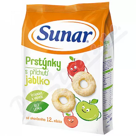 Sunar baby snack apple rings 50g