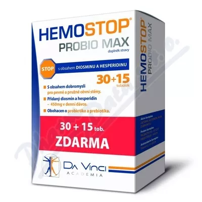 Hemostop Probio MAX Da Vinci Academia 30+15 tubek