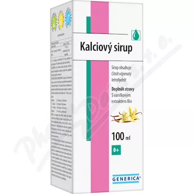 Kalciový sirup 100ml Generica
