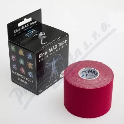 Tejp. KinesioMAX kinesio tape červená 5cmx5m