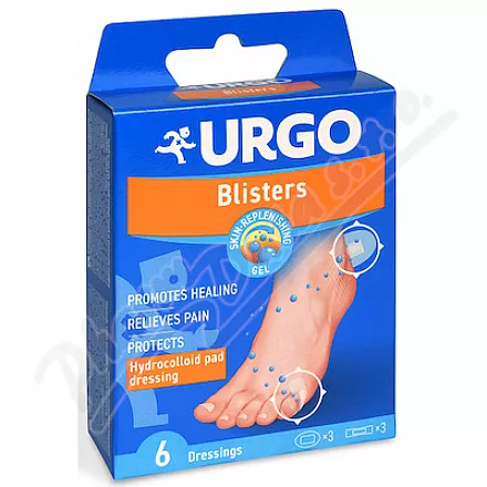 URGO BLISTERS Na pęcherze plaster hydrokoloidowy 6szt