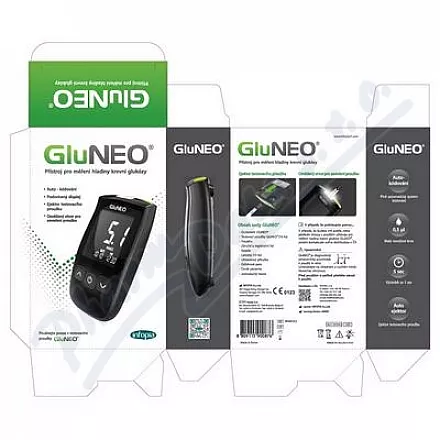Glukometr Gluneo-sleeve+akcesoria+male+lancety+pen