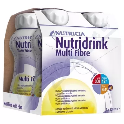 Nutridrink Multi Fibre z wanilią. 4x200ml