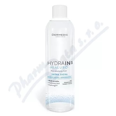 Dermedic Hydrain3 Hialuro Micelární voda 200ml - odličování,odličování obličeje,čištění obličeje,čistění pleti,