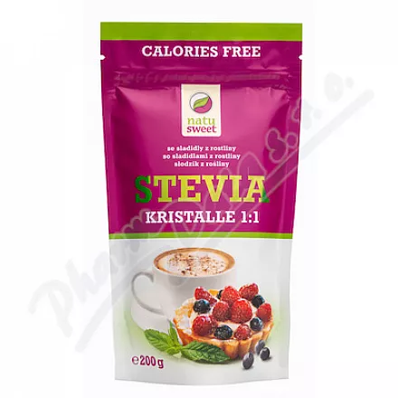 Natusweet Stevia kryształy 1:1 200g