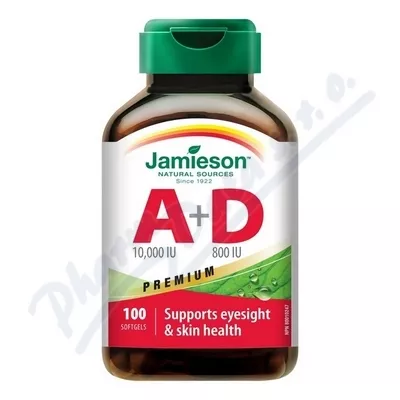 JAMIESON Vitamíny A+D 10000/800IU Premium cps.100