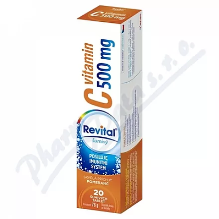 Revital C vitamin 500mg pomeranč tbl.eff.20