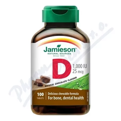 JAMIESON Vitamín D3 1000IU cucací Čokoláda tbl.100