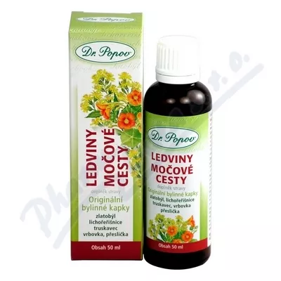 Ledviny-močové cesty Bylinné kapky Dr.Popov 50ml