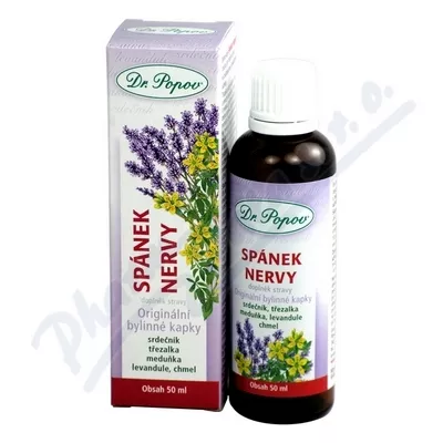 Spánek-nervy Bylinné kapky Dr.Popov 50ml