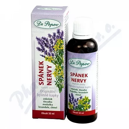 Spánek-nervy Bylinné kapky Dr.Popov 50ml