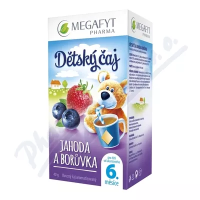 Megafyt Herbatka dla dzieci truskawka i jagoda 20x2g