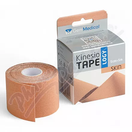 GM kinesio tape černý modrý růžový tělový 5cm x 5m