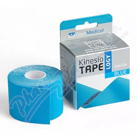 GemMedical kinesiology tape 5cmx5m modrý