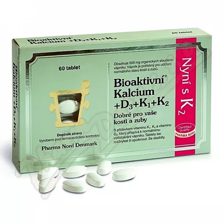 Pharma Nord Bioaktivní Kalcium+D3+K1+K2 tbl.60