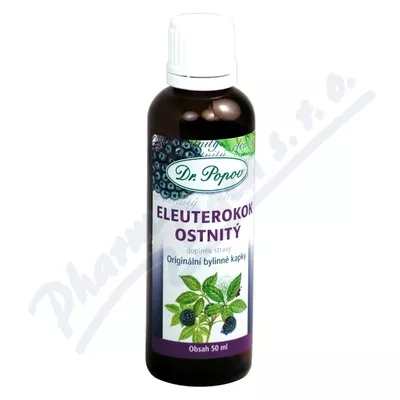 Eleuterokok ostnitý 50ml Orig.bylin.kapky Dr.Popov