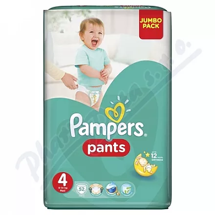 Pampers pants 4 9-15kg 52szt