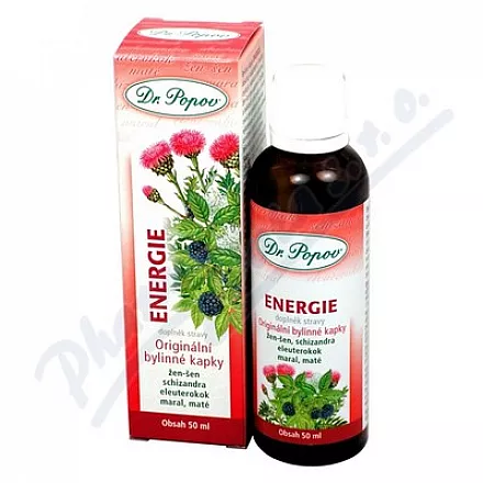 Energie bylinné kapky Dr.Popov 50ml