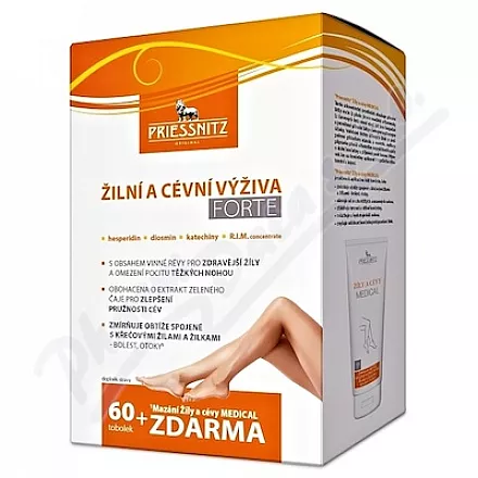 Priessnitz Odżywianie żylne i naczyniowe FORTE 60tob smarowanie