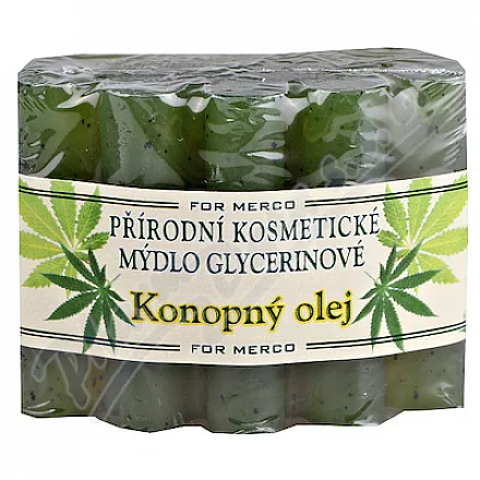 Naturalne mydło kosmetyczne glicerynowe z olejem konopnym100g