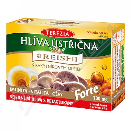 TEREZIA Boczniak ostrygowaty+REISHI Forte cps.60