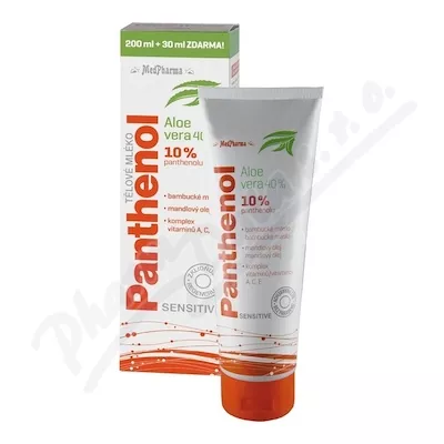 MedPharma Panthenol 10% Sens.těl.ml.200+30mlZDARMA