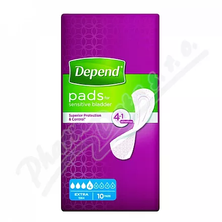Depend Pads Extra Wkładki dla kobiet na nietrzymanie moczu 10szt