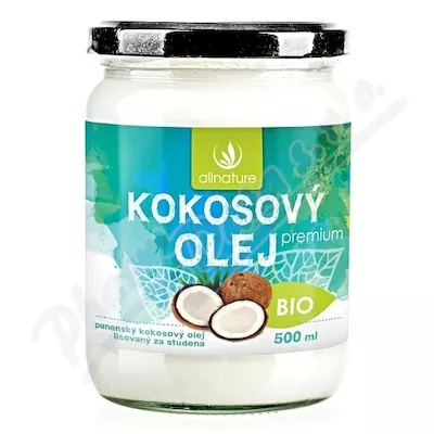 Allnature Kokosový olej BIO 500 ml