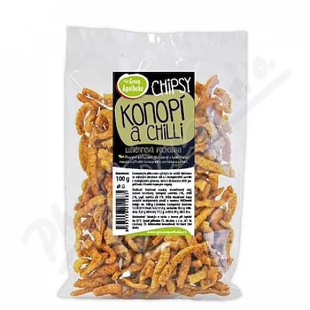 Green Apotheke Chipsy konopí a chilli 100g